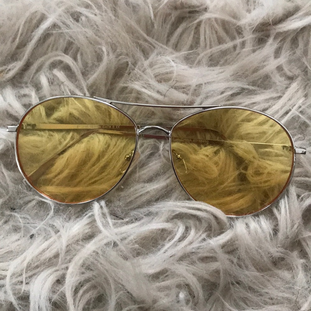 FOREVER21 YELLOW AVIATOR GLASSES